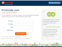 Tablet Screenshot of printcode.com